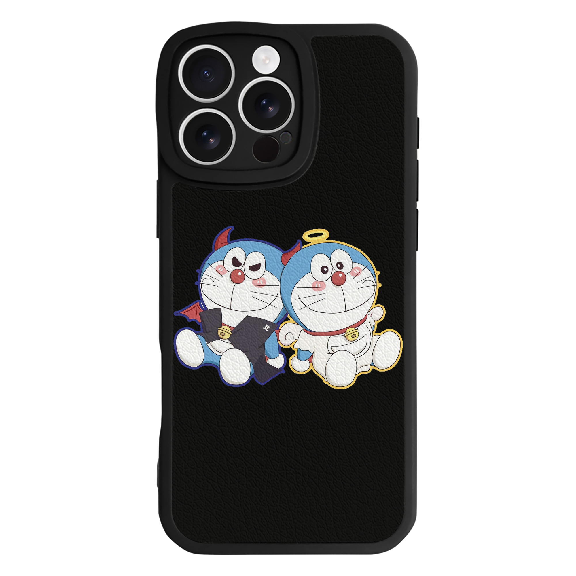 （画像用） ドラえもん Doraemon 【iPhone 16シリーズ対応】シリコンスマホケース（レザー調） 材質：シリコン